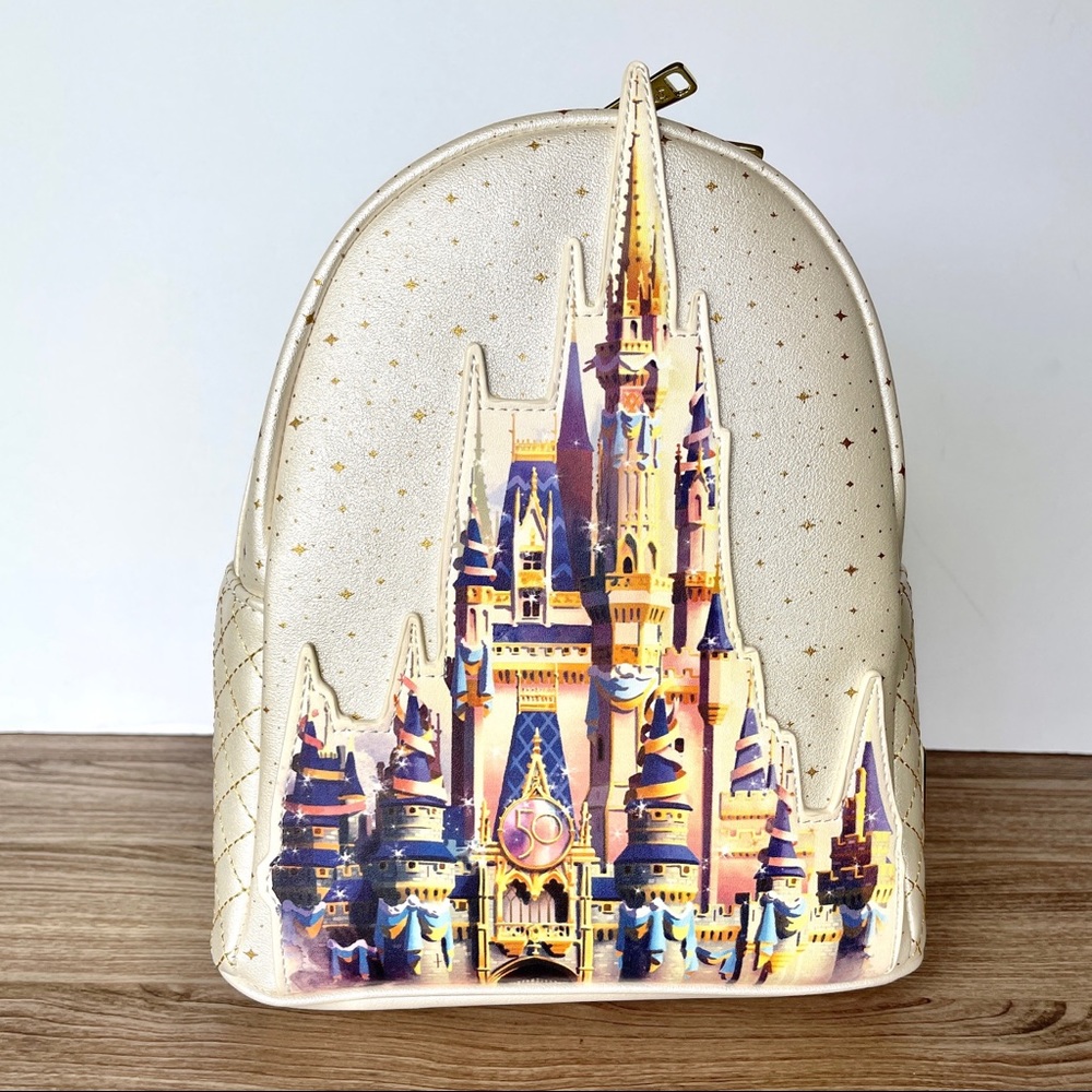 Disney World 50th Anniversary Castle Collection Loungefly Backpack